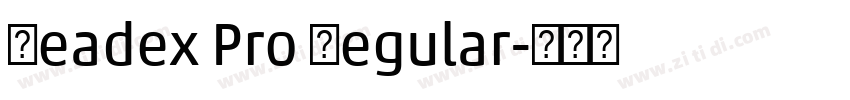 Readex Pro Regular字体转换